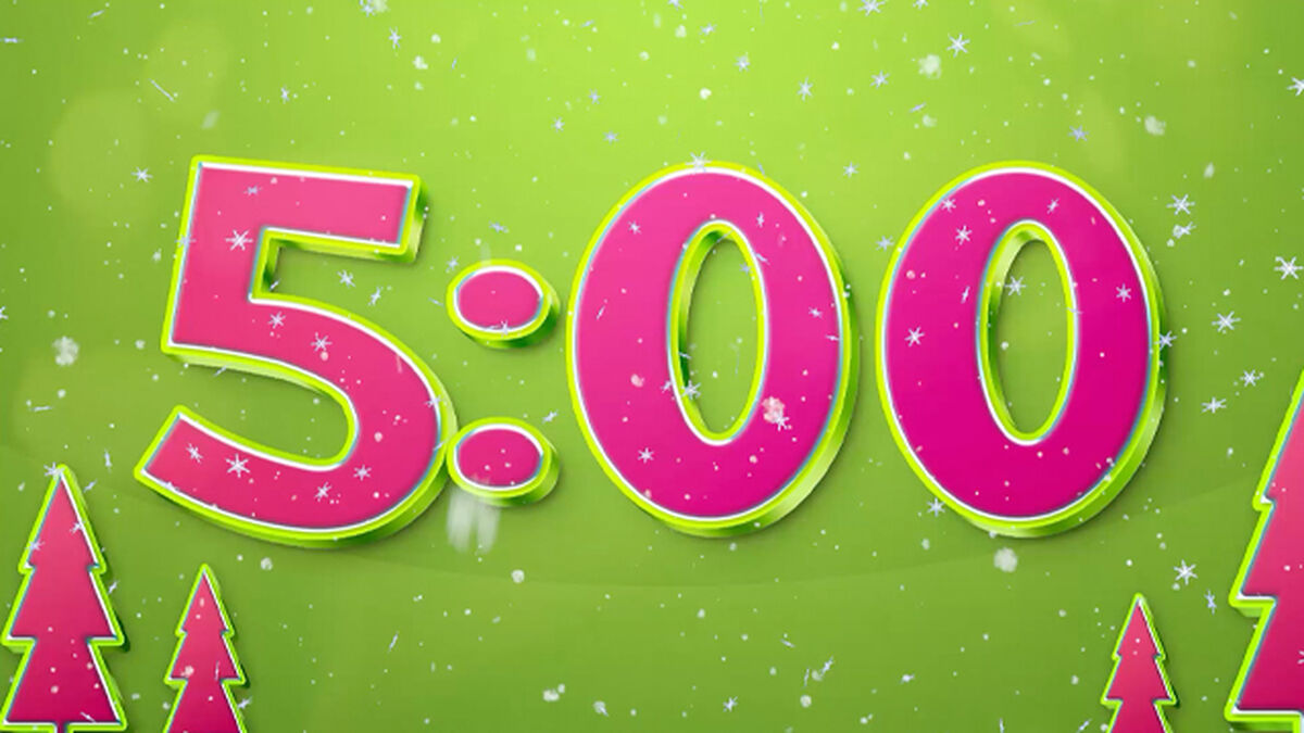 Neon Green Christmas Countdown image number 1